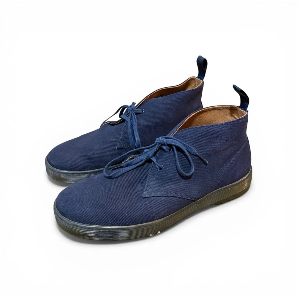 Dr. Martens Navy Mayport Twill Canvas Boot - Size 10